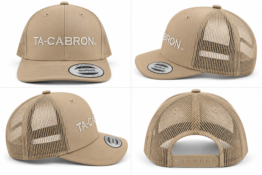 (Tan/Khaki) Ta-Cabron Trucker Hat