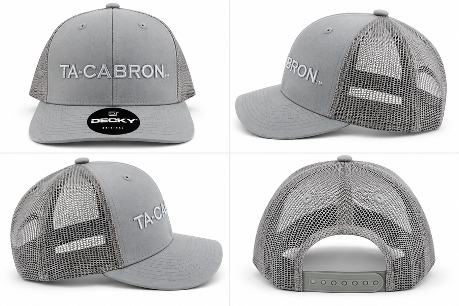 (Grey/Silver) Ta-Cabron Trucker Hat