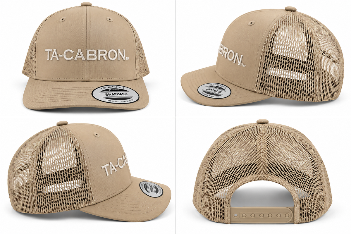 (Tan/Khaki) Ta-Cabron Trucker Hat